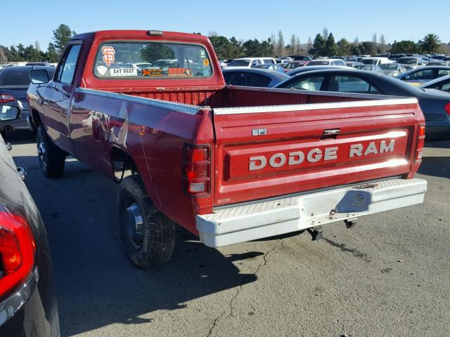 1B7KM36Z5LS641996 - 1990 DODGE W-SERIES W RED photo 3