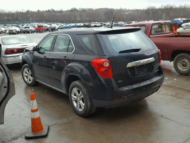 2GNFLCEK4C6142836 - 2012 CHEVROLET EQUINOX LS BLACK photo 3