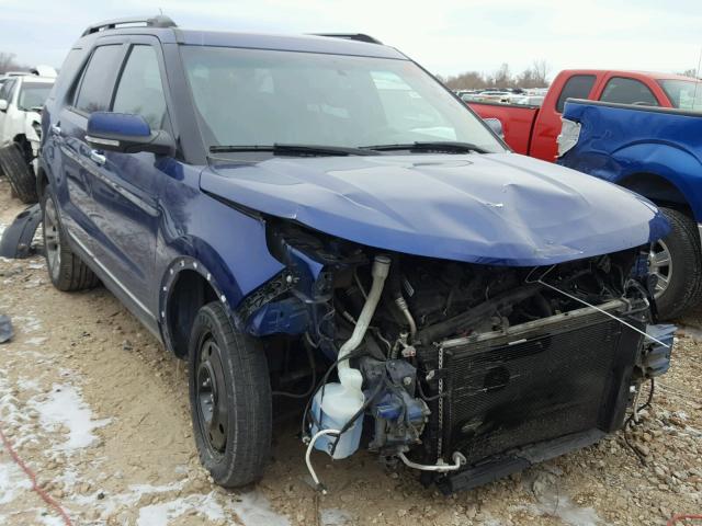 1FM5K8F80FGA41316 - 2015 FORD EXPLORER L BLUE photo 1