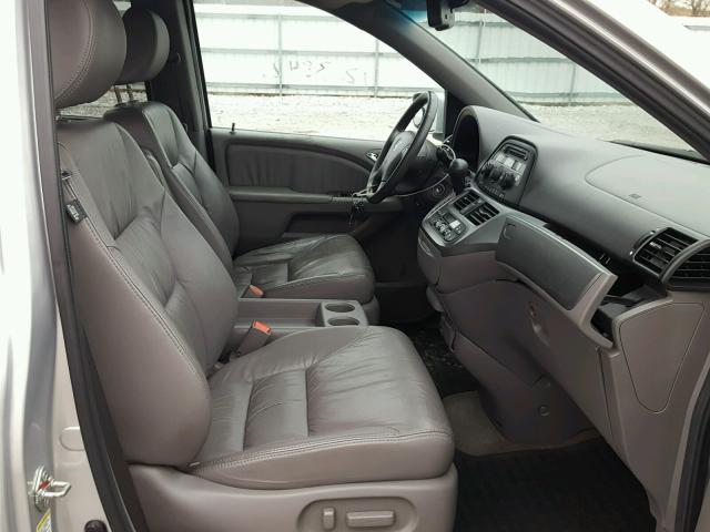 5FNRL3H67AB067948 - 2010 HONDA ODYSSEY EX SILVER photo 5
