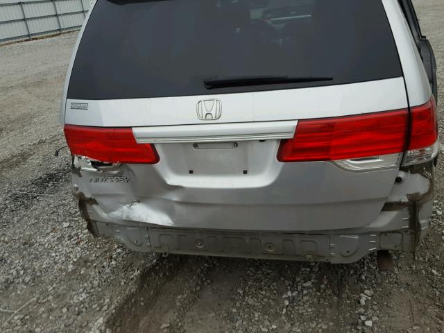 5FNRL3H67AB067948 - 2010 HONDA ODYSSEY EX SILVER photo 9