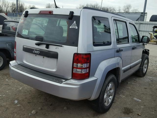 1J4PP2GK2BW519638 - 2011 JEEP LIBERTY SP SILVER photo 4