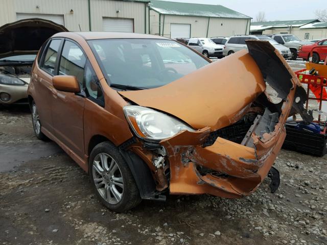 JHMGE88439S074518 - 2009 HONDA FIT SPORT ORANGE photo 1