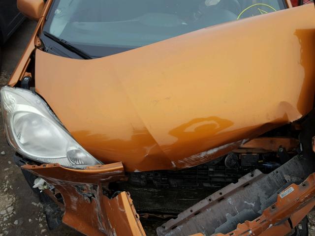 JHMGE88439S074518 - 2009 HONDA FIT SPORT ORANGE photo 7