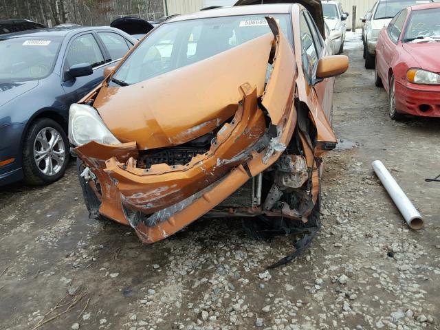 JHMGE88439S074518 - 2009 HONDA FIT SPORT ORANGE photo 9