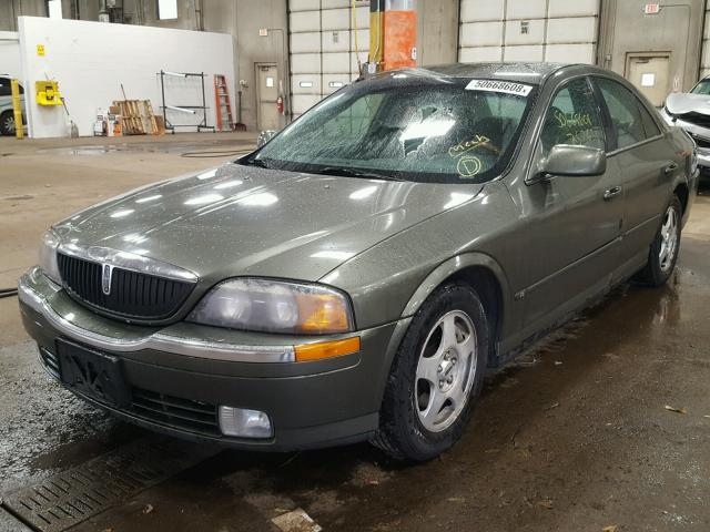 1LNHM86S9YY824554 - 2000 LINCOLN LS GREEN photo 2