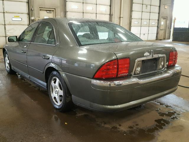 1LNHM86S9YY824554 - 2000 LINCOLN LS GREEN photo 3