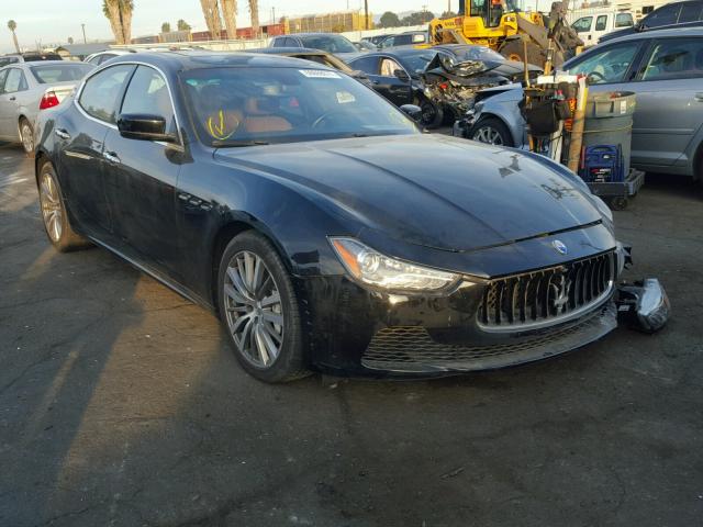 ZAM57XSA1G1176412 - 2016 MASERATI GHIBLI BLACK photo 1