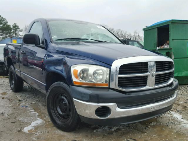 1D7HA16K66J241813 - 2006 DODGE RAM 1500 S BLUE photo 1