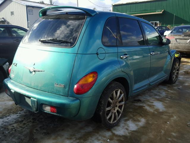 3C8FY78G84T240224 - 2004 CHRYSLER PT CRUISER TEAL photo 4