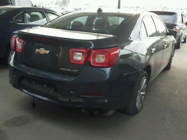 1G11H5SLXEF128003 - 2014 CHEVROLET MALIBU LTZ GRAY photo 4