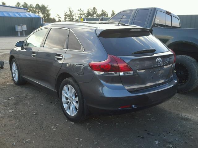 4T3BA3BB3DU038300 - 2013 TOYOTA VENZA LE GRAY photo 3