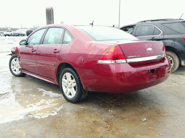 2G1WG5EK2B1117527 - 2011 CHEVROLET IMPALA LT BURGUNDY photo 3