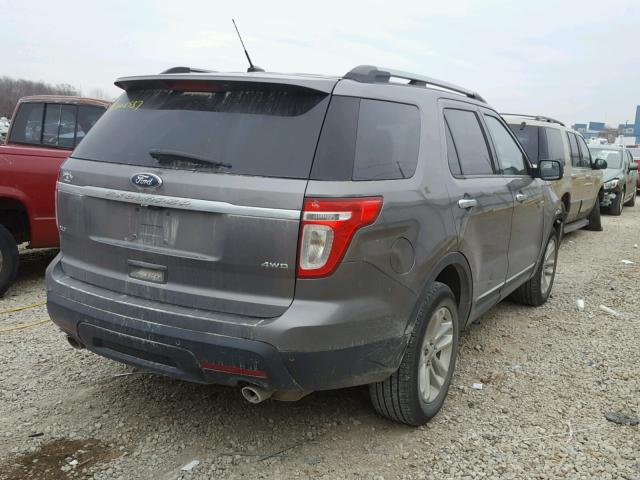 1FMHK8D8XBGA83485 - 2011 FORD EXPLORER X GRAY photo 4