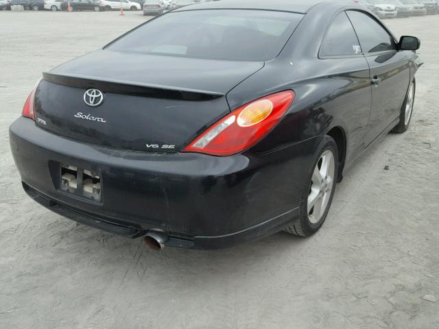 4T1CA38P95U043230 - 2005 TOYOTA CAMRY SOLA BLACK photo 4