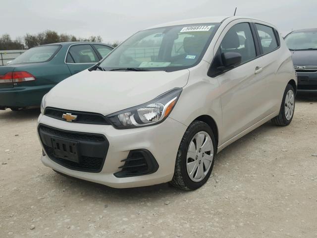 KL8CB6SA9GC608603 - 2016 CHEVROLET SPARK LS CREAM photo 2