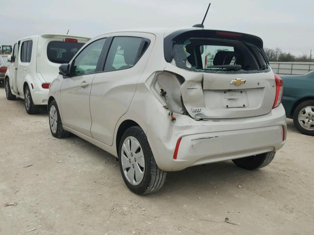 KL8CB6SA9GC608603 - 2016 CHEVROLET SPARK LS CREAM photo 3