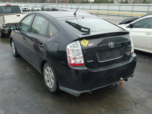 JTDKB20U877615110 - 2007 TOYOTA PRIUS BLACK photo 3