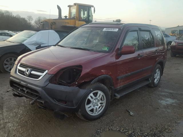 SHSRD78813U142886 - 2003 HONDA CR-V EX MAROON photo 2