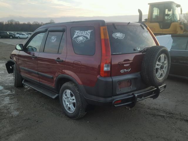 SHSRD78813U142886 - 2003 HONDA CR-V EX MAROON photo 3