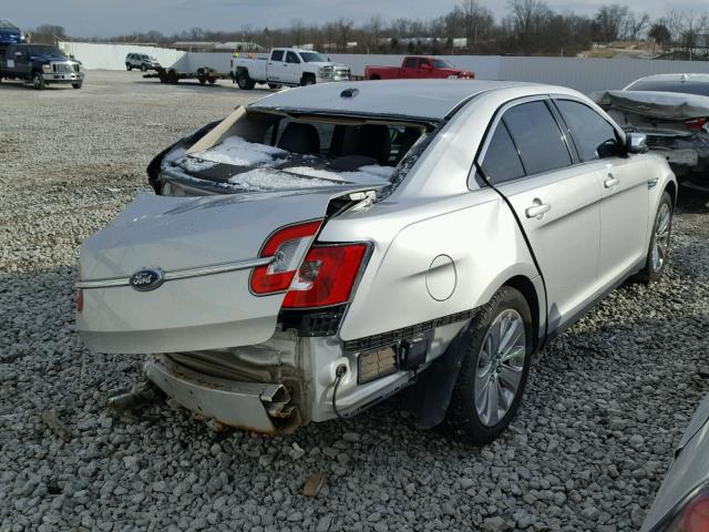 1FAHP2FW5AG125483 - 2010 FORD TAURUS LIM SILVER photo 4