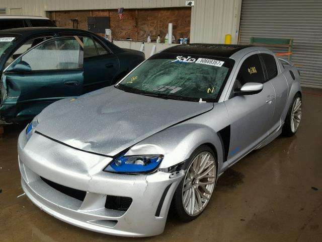 JM1FE173280214937 - 2008 MAZDA RX8 SILVER photo 2