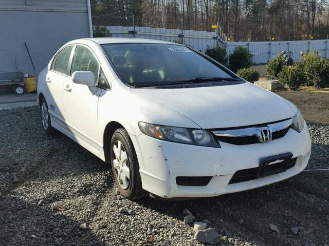 1HGFA46509L000384 - 2009 HONDA CIVIC GX WHITE photo 1