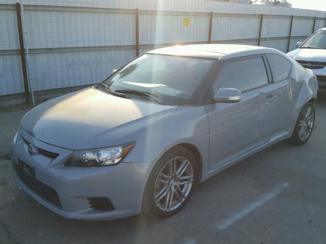 JTKJF5C75B3000238 - 2011 TOYOTA SCION TC GRAY photo 2