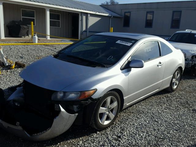 2HGFG12816H553339 - 2006 HONDA CIVIC EX SILVER photo 2