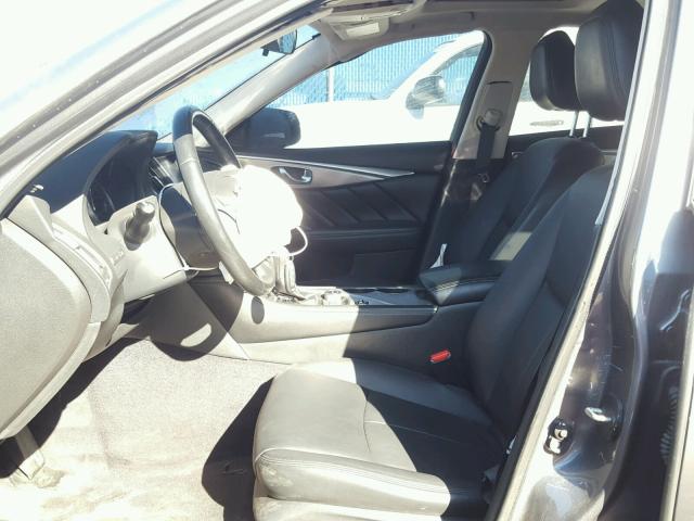 JN1BV7AR1FM397142 - 2015 INFINITI Q50 BASE Темно-сірий фото 5