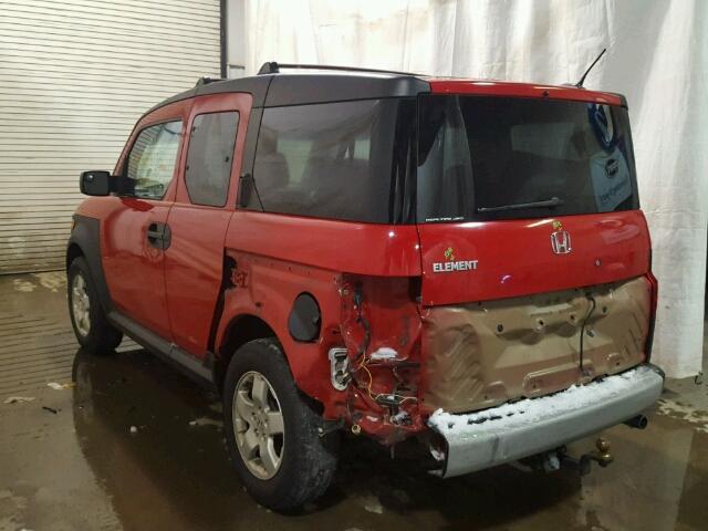 5J6YH28605L029661 - 2005 HONDA ELEMENT EX RED photo 3