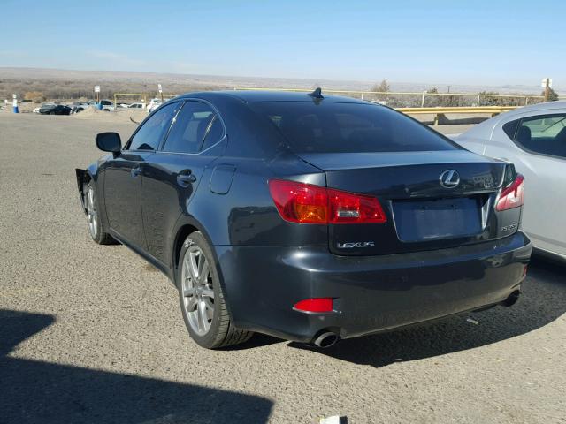 JTHBK262285054131 - 2008 LEXUS IS 250 CHARCOAL photo 3