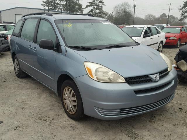 5TDZA23C15S347377 - 2005 TOYOTA SIENNA CE BLUE photo 1