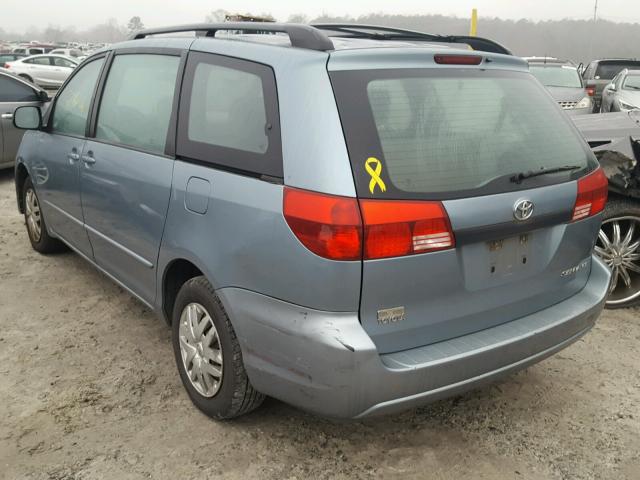 5TDZA23C15S347377 - 2005 TOYOTA SIENNA CE BLUE photo 3