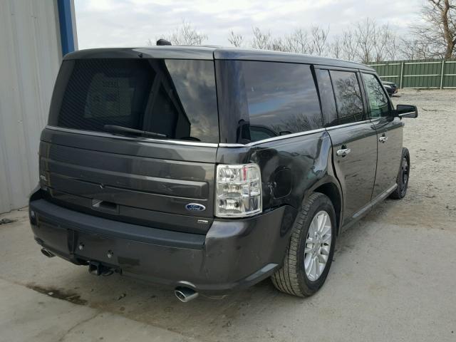 2FMHK6C81GBA01812 - 2016 FORD FLEX SEL GRAY photo 4