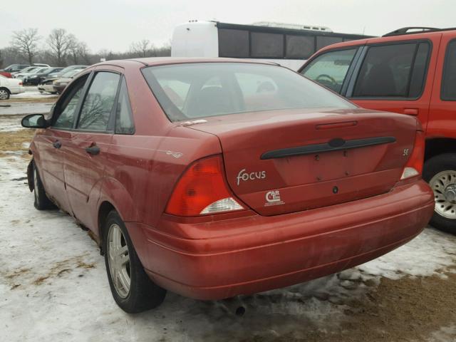 1FAFP34P9YW147155 - 2000 FORD FOCUS SE RED photo 3