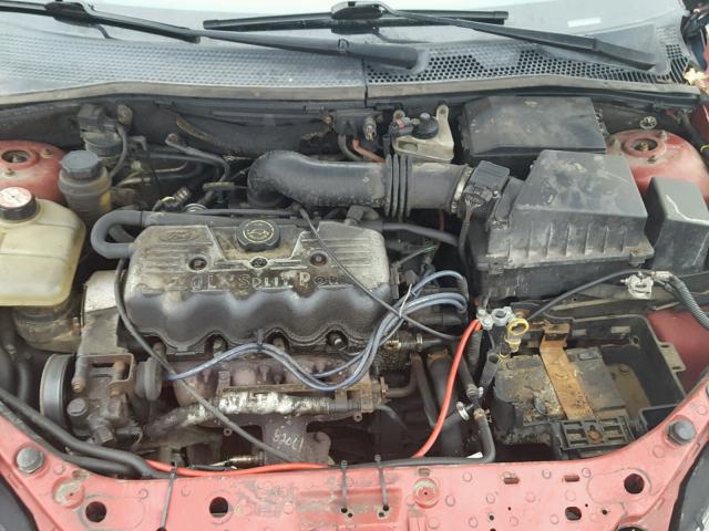 1FAFP34P9YW147155 - 2000 FORD FOCUS SE RED photo 7