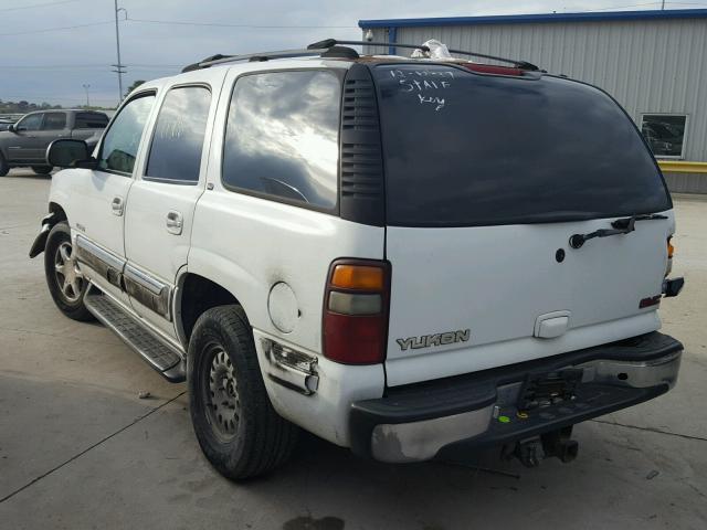 1GKEC13T41J179877 - 2001 GMC YUKON WHITE photo 3