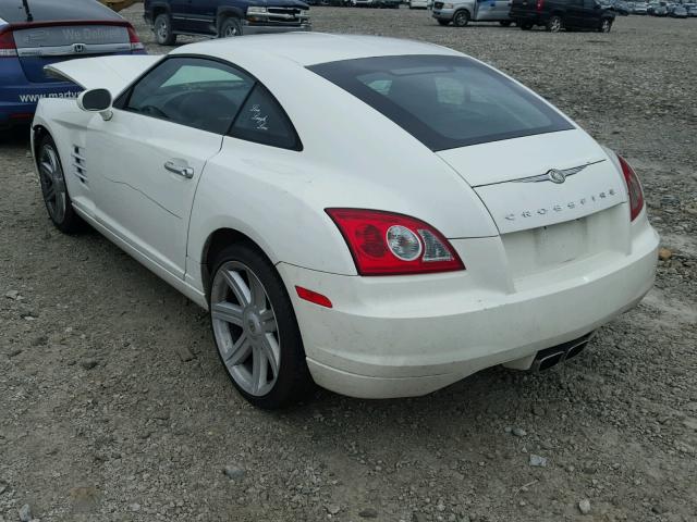 1C3AN69L05X045268 - 2005 CHRYSLER CROSSFIRE WHITE photo 3