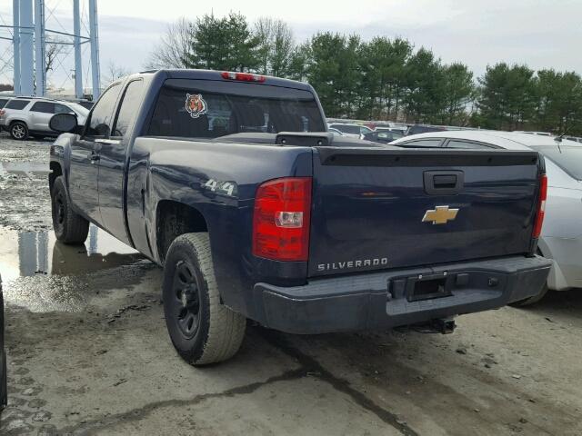 1GCEK19C09Z213803 - 2009 CHEVROLET SILVERADO BLUE photo 3