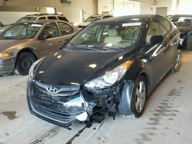 KMHDH4AE4BU126610 - 2011 HYUNDAI ELANTRA GL BLACK photo 2