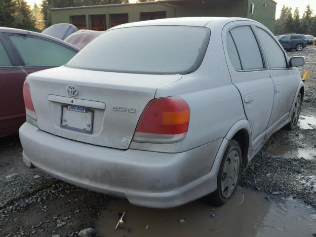 JTDBT123935038640 - 2003 TOYOTA ECHO SILVER photo 4