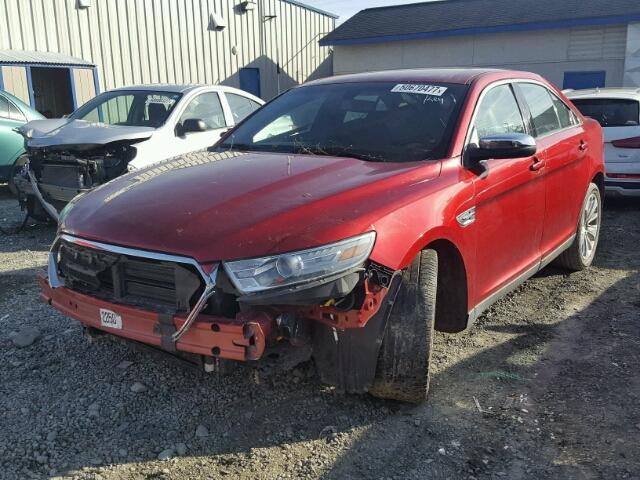 1FAHP2F87DG140797 - 2013 FORD TAURUS LIM RED photo 2