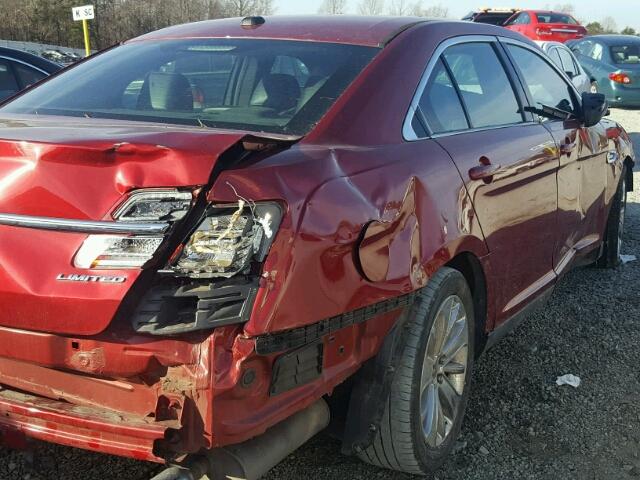 1FAHP2F87DG140797 - 2013 FORD TAURUS LIM RED photo 9