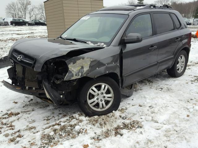 KM8JN12D17U665564 - 2007 HYUNDAI TUCSON SE BLACK photo 2