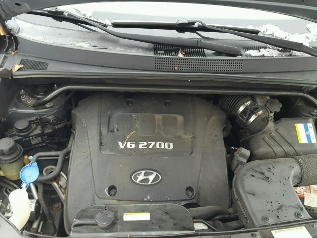 KM8JN12D17U665564 - 2007 HYUNDAI TUCSON SE BLACK photo 7