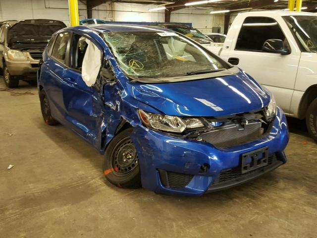 JHMGK5H53GS013845 - 2016 HONDA FIT LX BLUE photo 1