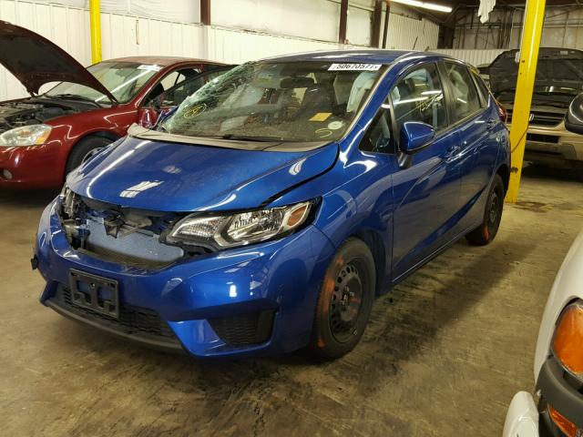 JHMGK5H53GS013845 - 2016 HONDA FIT LX Mavi fotoğraf 2