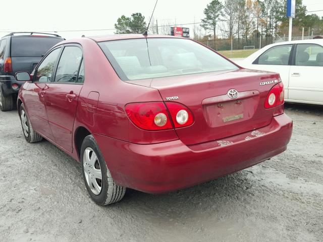 JTDBR32E060090574 - 2006 TOYOTA COROLLA CE RED photo 3