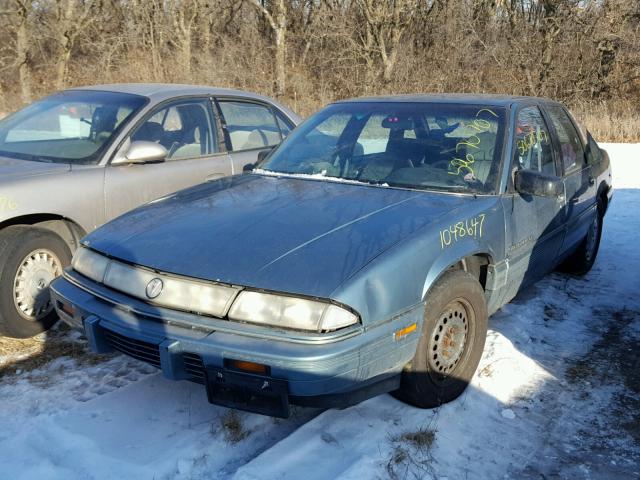 1G2WH54T7PF241571 - 1993 PONTIAC GRAND PRIX BLUE photo 2